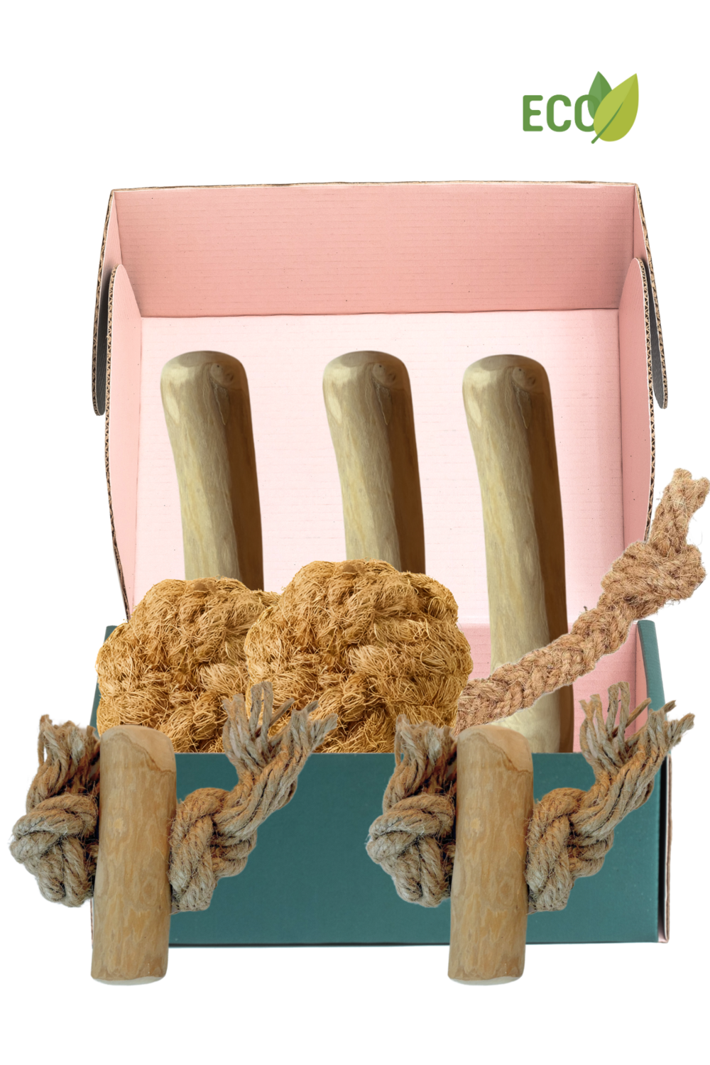 Pack deluxe chien s jouets pour chiens - mâcher et jouer naturellement