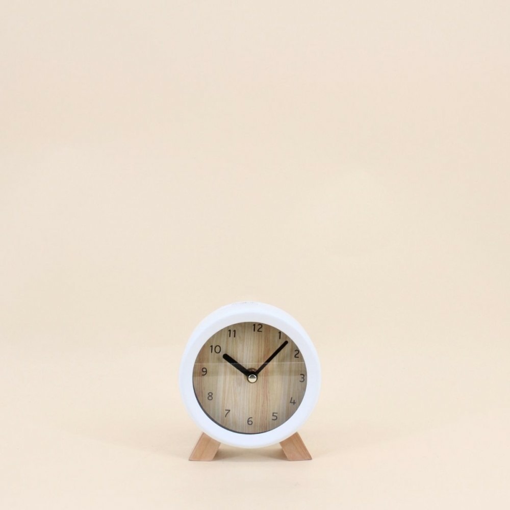 Horloge à poser en bois 14cm, almée