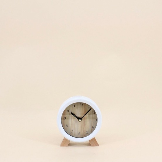 Horloge à poser en bois 14cm, almée