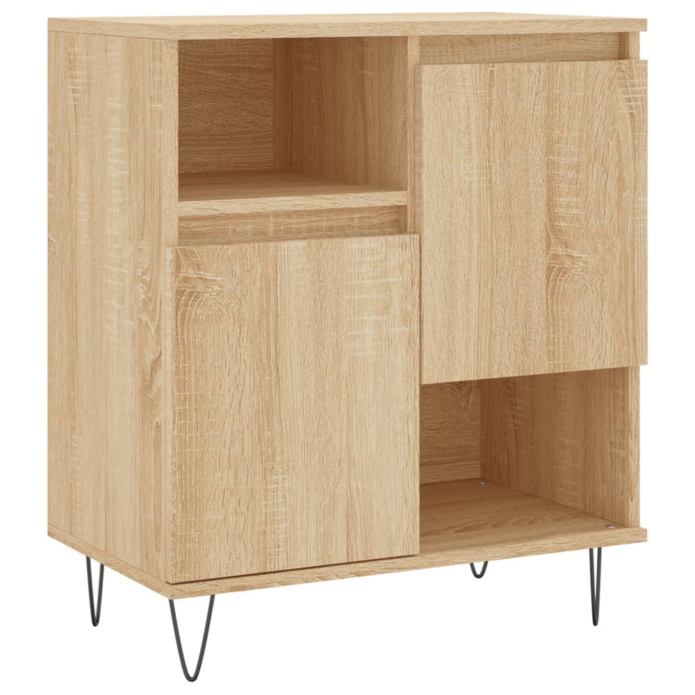 Buffet bahut commode armoire meuble de rangement organisateur cuisine salle de séjour salon sonoma 60 x 35 x 70 cm bois d'ing