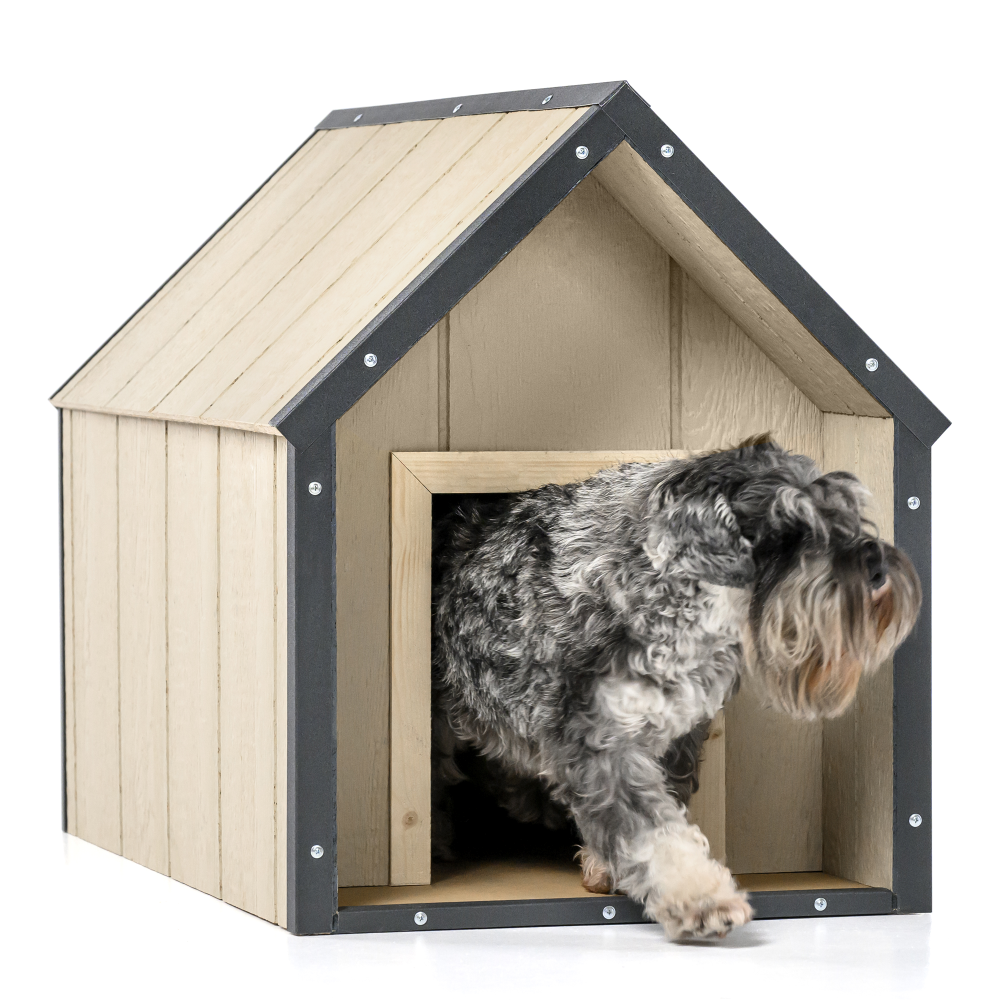 Lp smartside niche pour chien - niche en bois pour chiens de taille moyenne, 57 x 95 x h68 cm, taille m - timbela m971-1