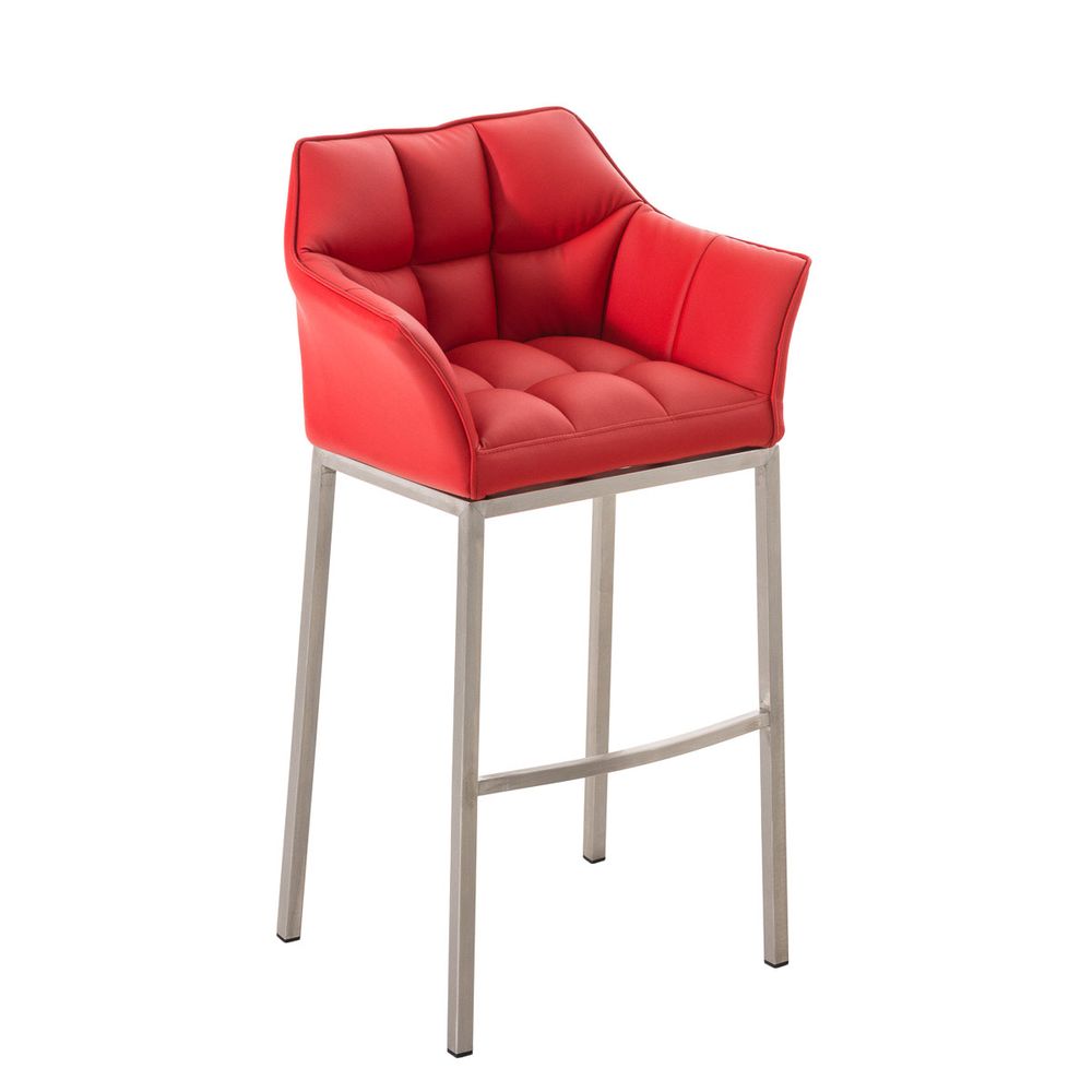 Tabouret de bar damaso e avec structure à 4 pieds