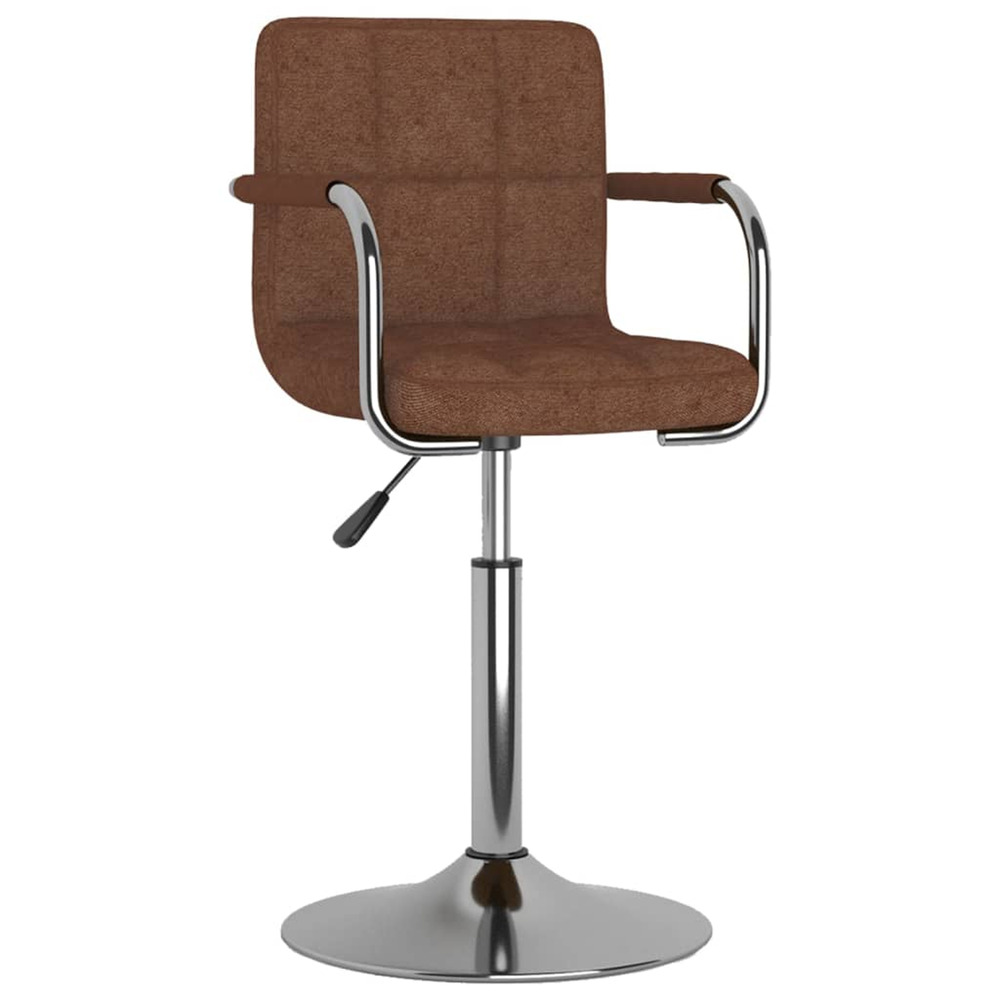 Tabouret de bar marron tissu