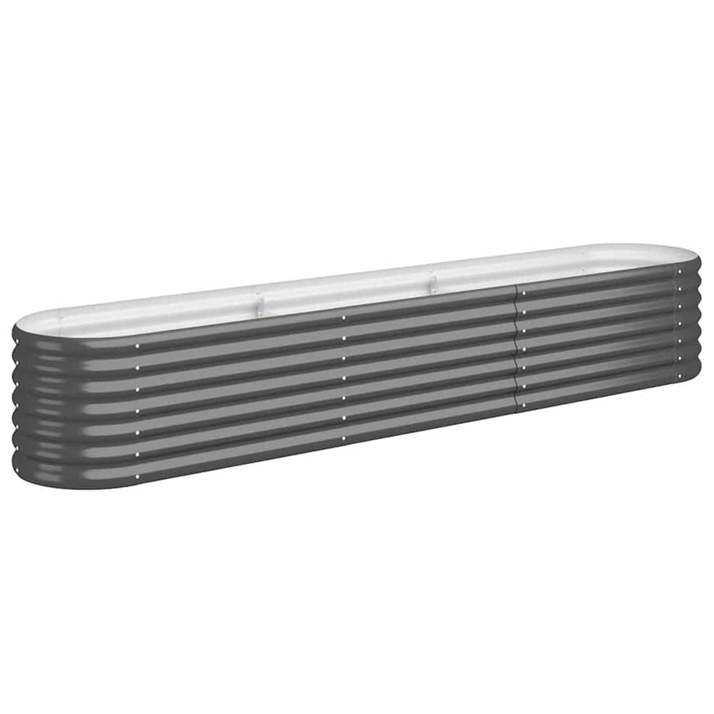 Lit surélevé de jardin acier galvanisé anthracite