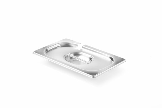 Couvercle pour bac gn avec encoche louche profi line gn 1/4 265x162 mm - hendi