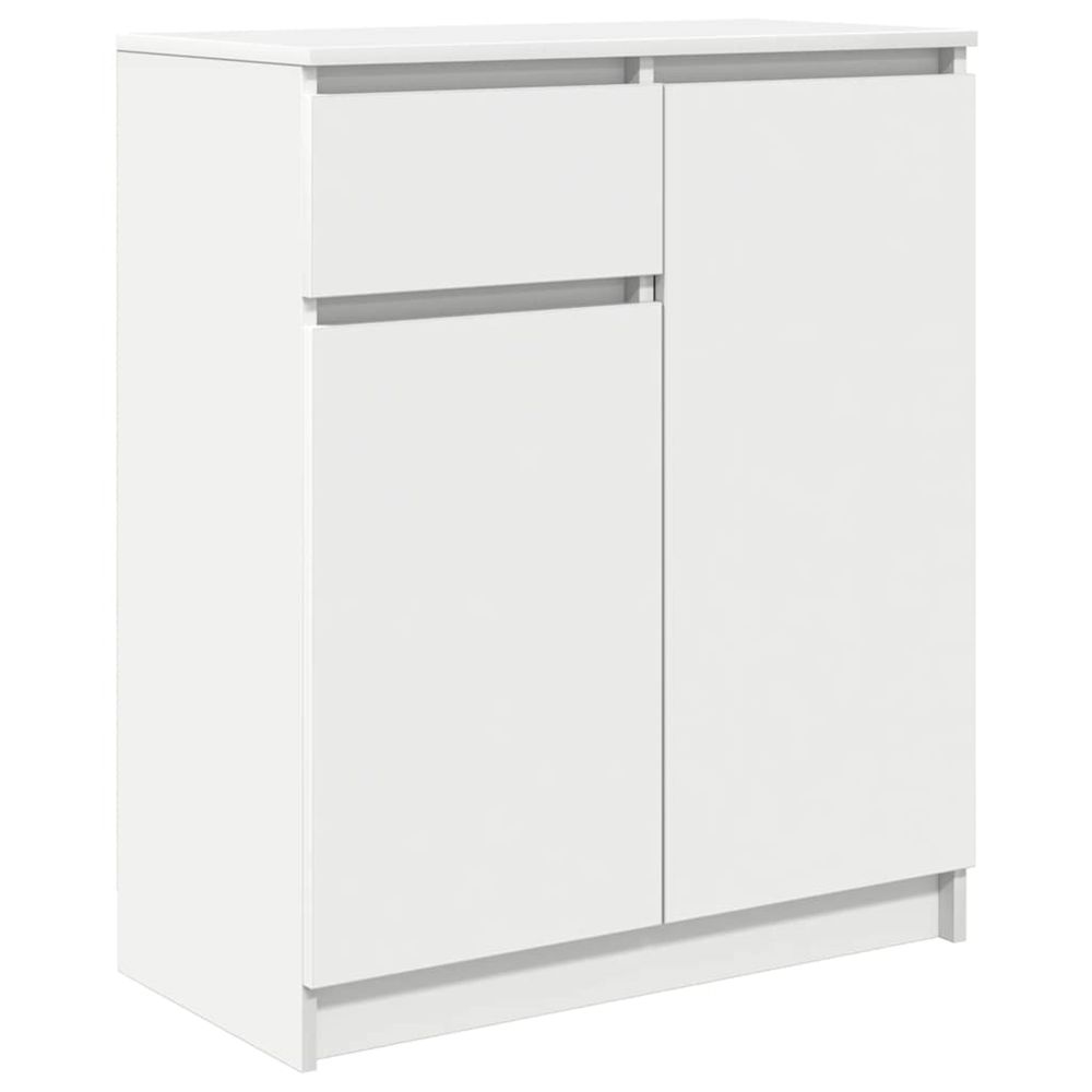 Buffet avec tiroir blanc 71x35x84 cm bois d'ingénierie