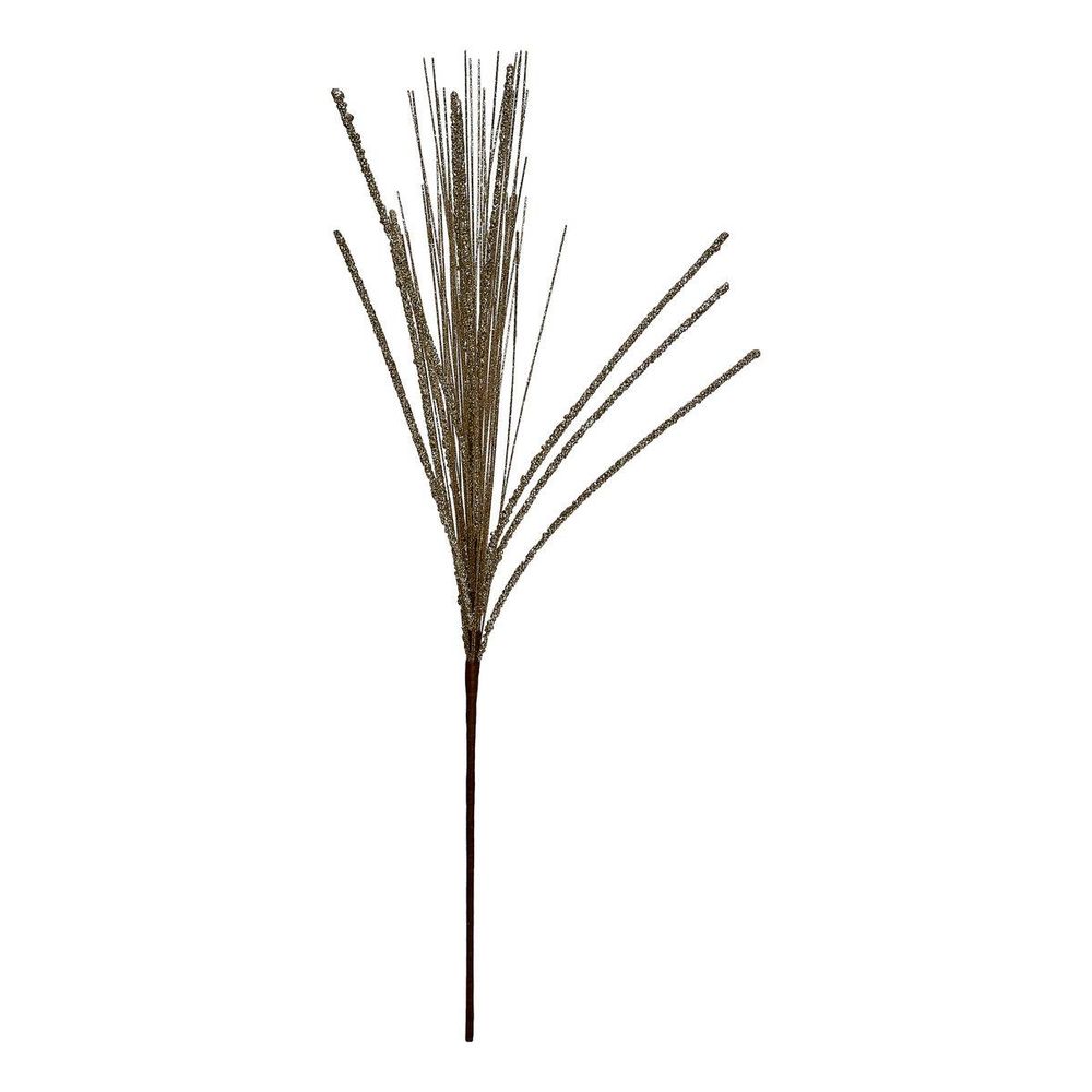 Branche décorative tiges droites dorées h. 71 cm