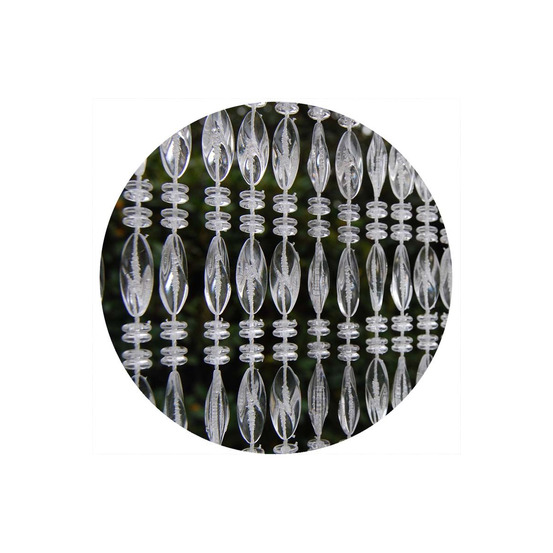 Rideau de porte en perles transparentes elba 90 x 210 cm