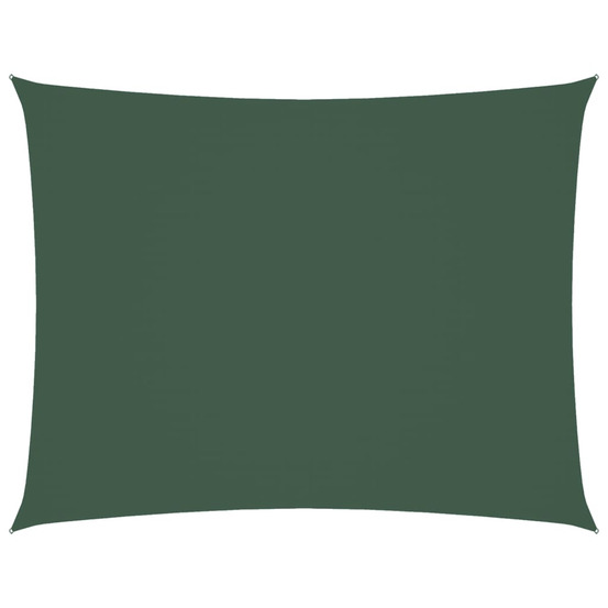 Voile de parasol tissu oxford rectangulaire 3x4 m vert foncé