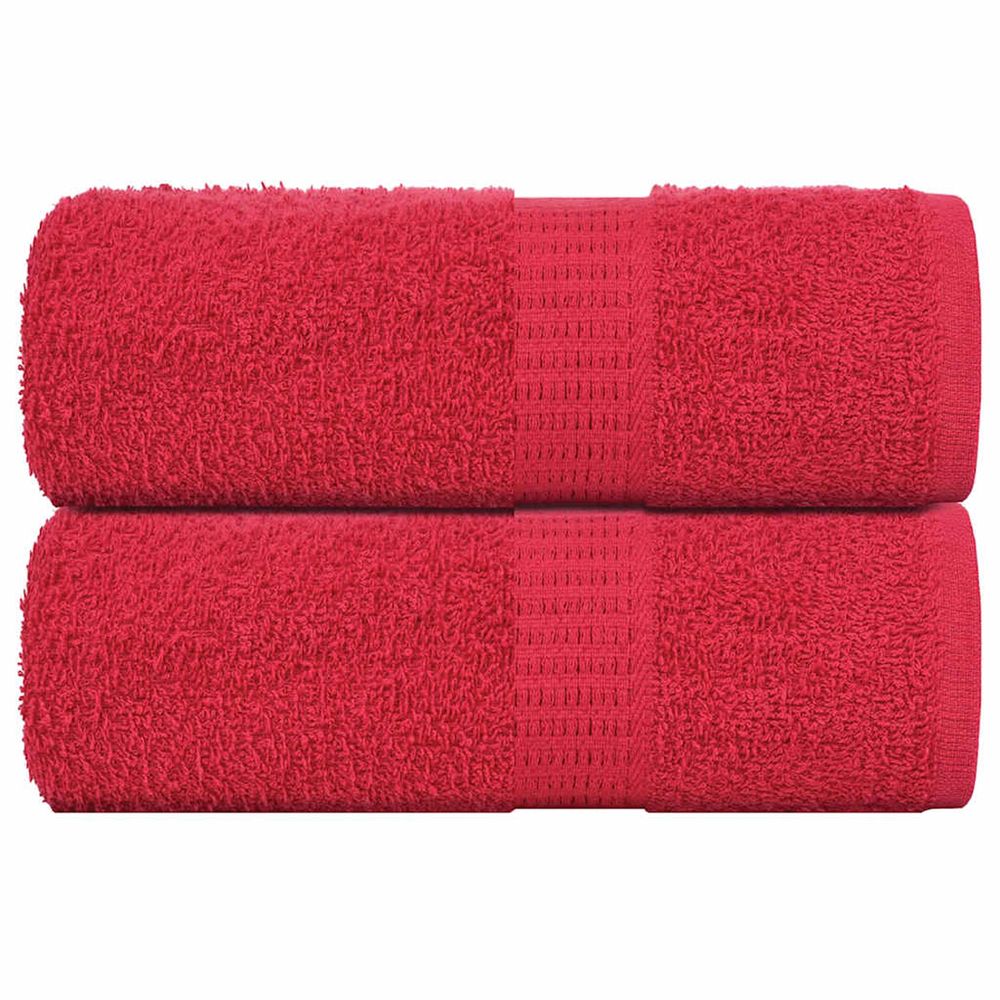 Serviettes d'invité frogn 2 pcs rouge 30x50 cm 360 g/m²