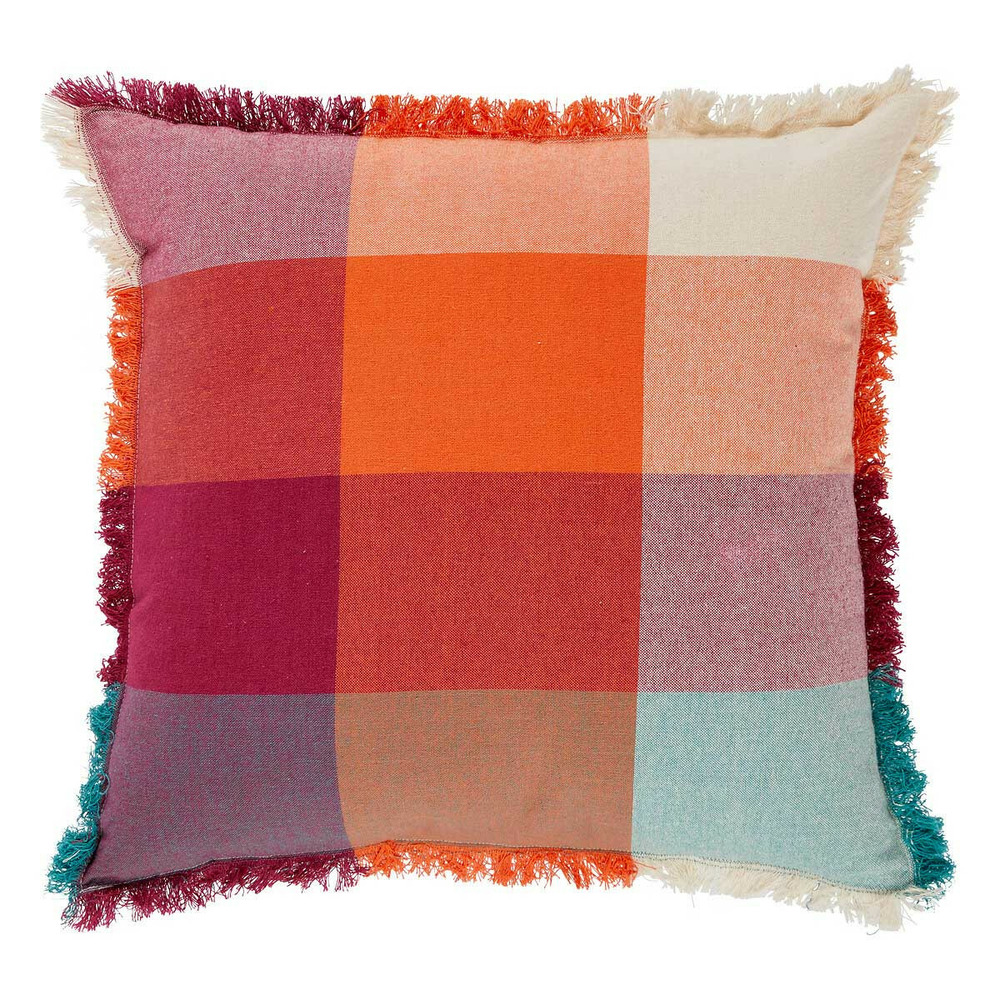 Coussin déco à franges 