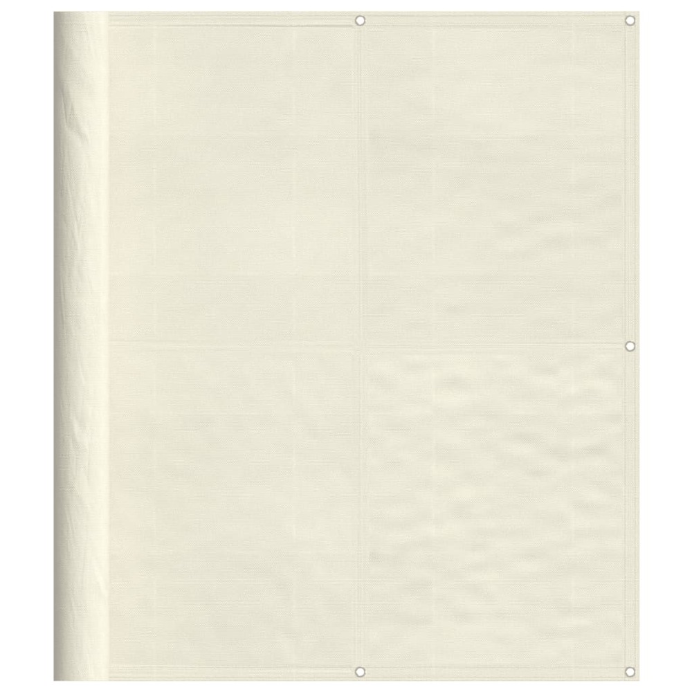 Écran de balcon crème 120x700 cm 100% polyester oxford