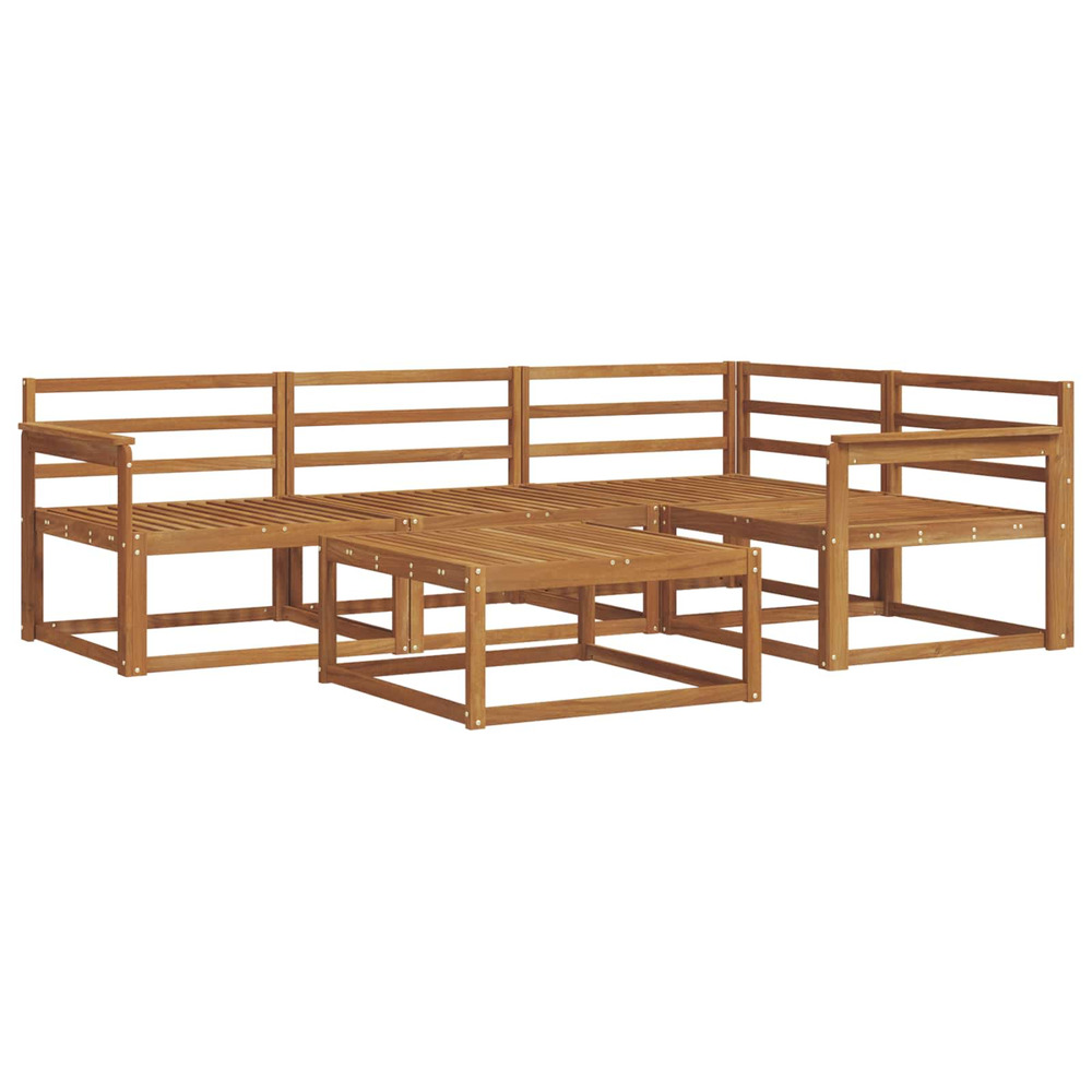 Ensemble de canapés d'extérieur 5 pcs naturel