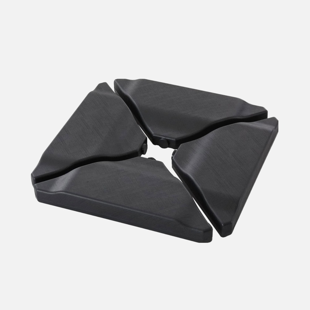 Pied triangle en plastique anthracite pour parasol - baso