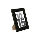 Cadre photo "lise" - bois et verre - noir - 10x15 cm