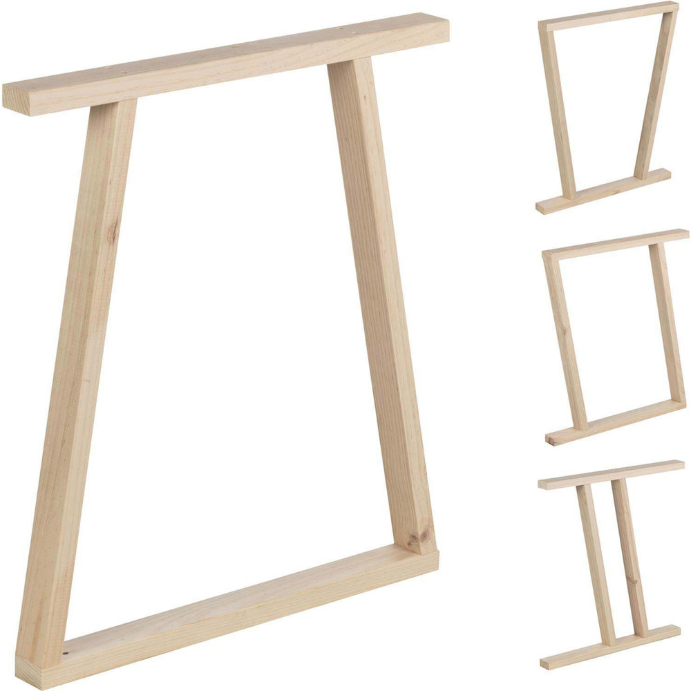 Pieds de table modulable en pin massif bok modèle 1