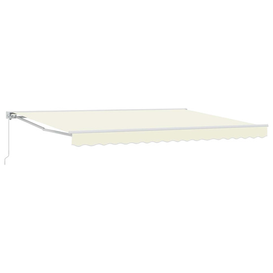 Auvent rétractable manuel crème 4,5 × 3,5 m
