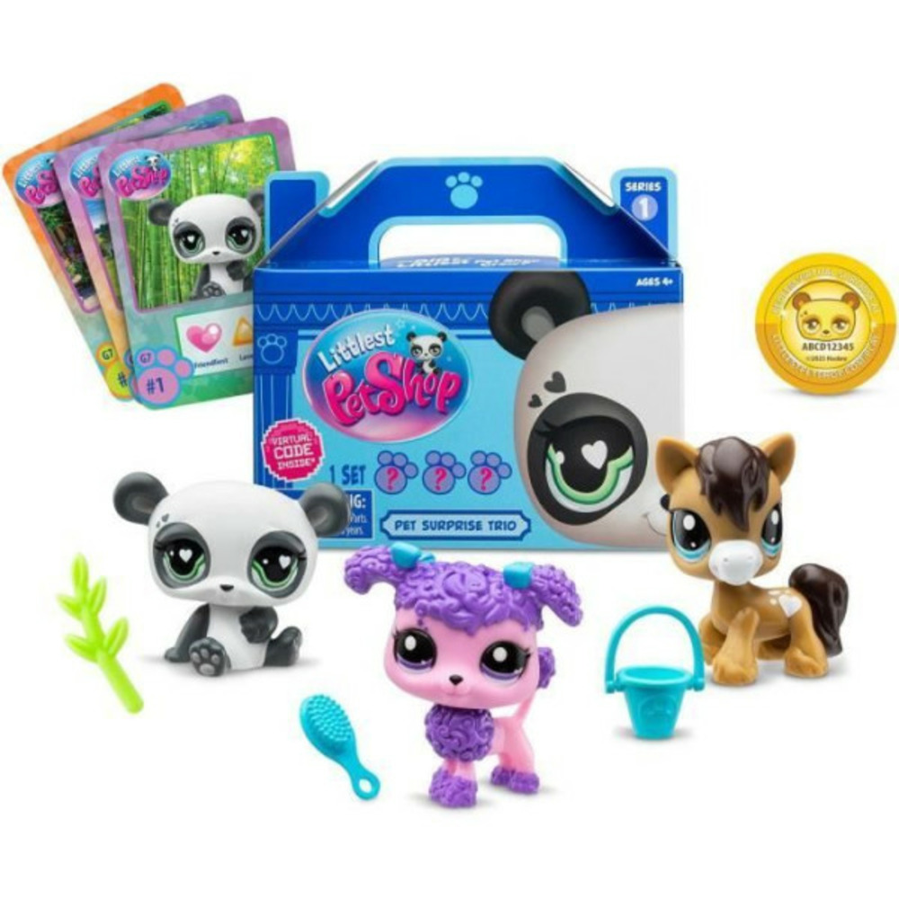 Bandai - littlest pet shop - 3 pets surprise - petits animaux a collectionner - bf00568