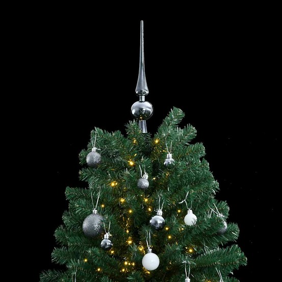 Sapin de noël artificiel articulé 300 led et boules 180 cm