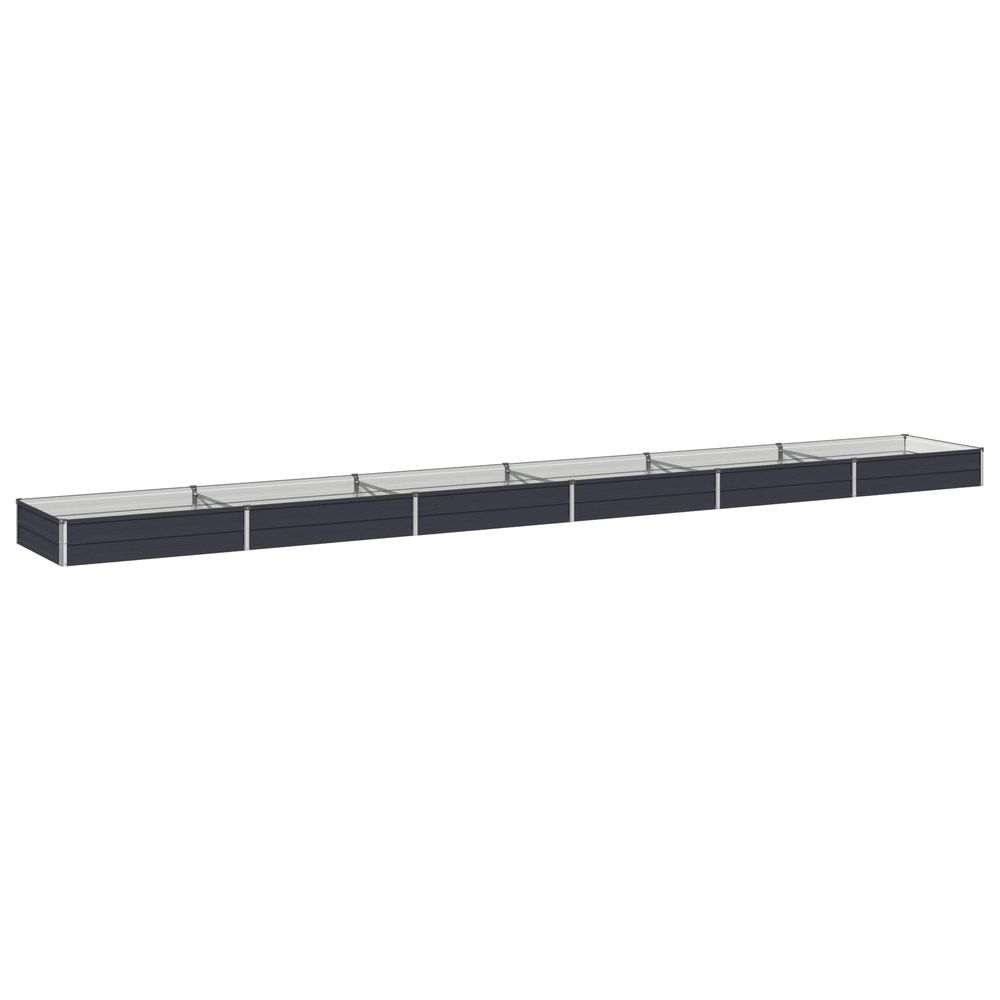 Jardin surélevé anthracite 600 x 80 x 24 cm