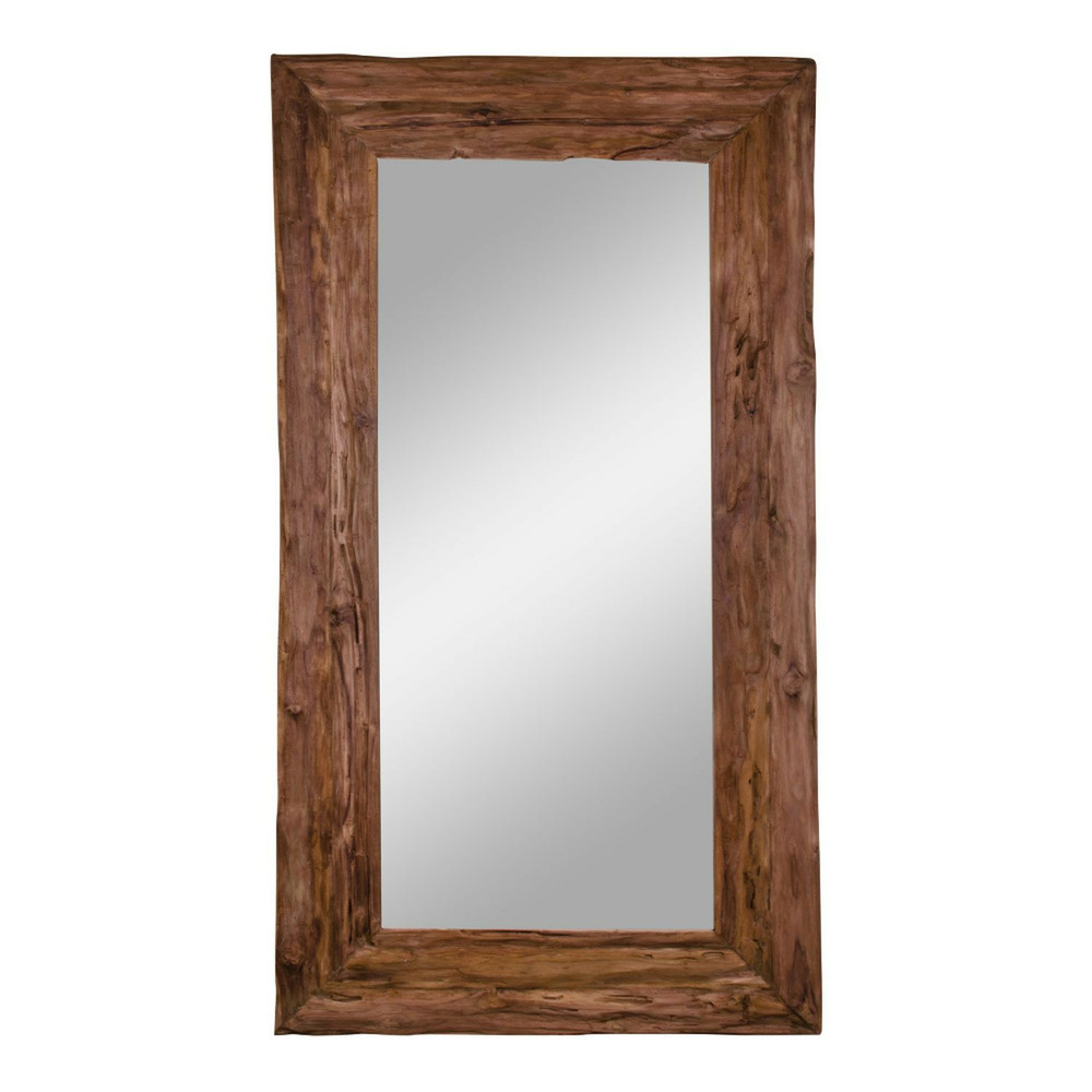 Miroir antique en teck 101 x 180 cm