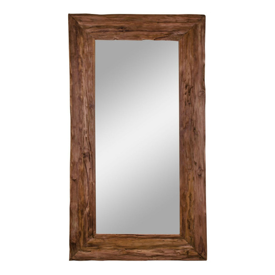 Miroir antique en teck 101 x 180 cm