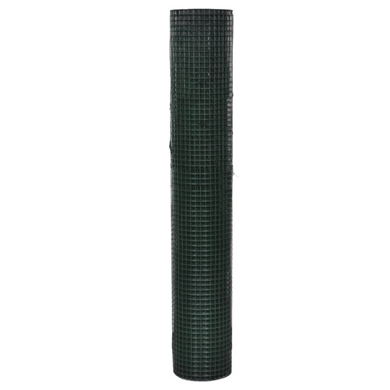 Grillage acier galvanisé et revêtement en pvc 10x1 m vert