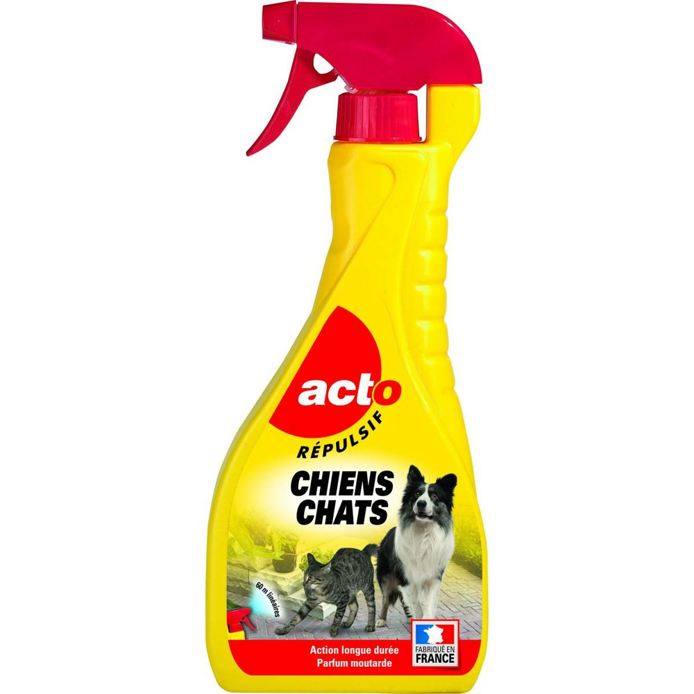 Acto chiens - chats liquide répulsif - pulverisateur de 600ml