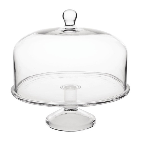 Cloche à gâteau en verre - 285(ø) mm - olympia