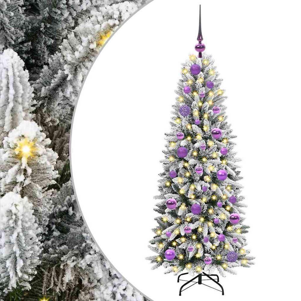Sapin de noël artificiel avec 150 led avec support blanc 120 cm
