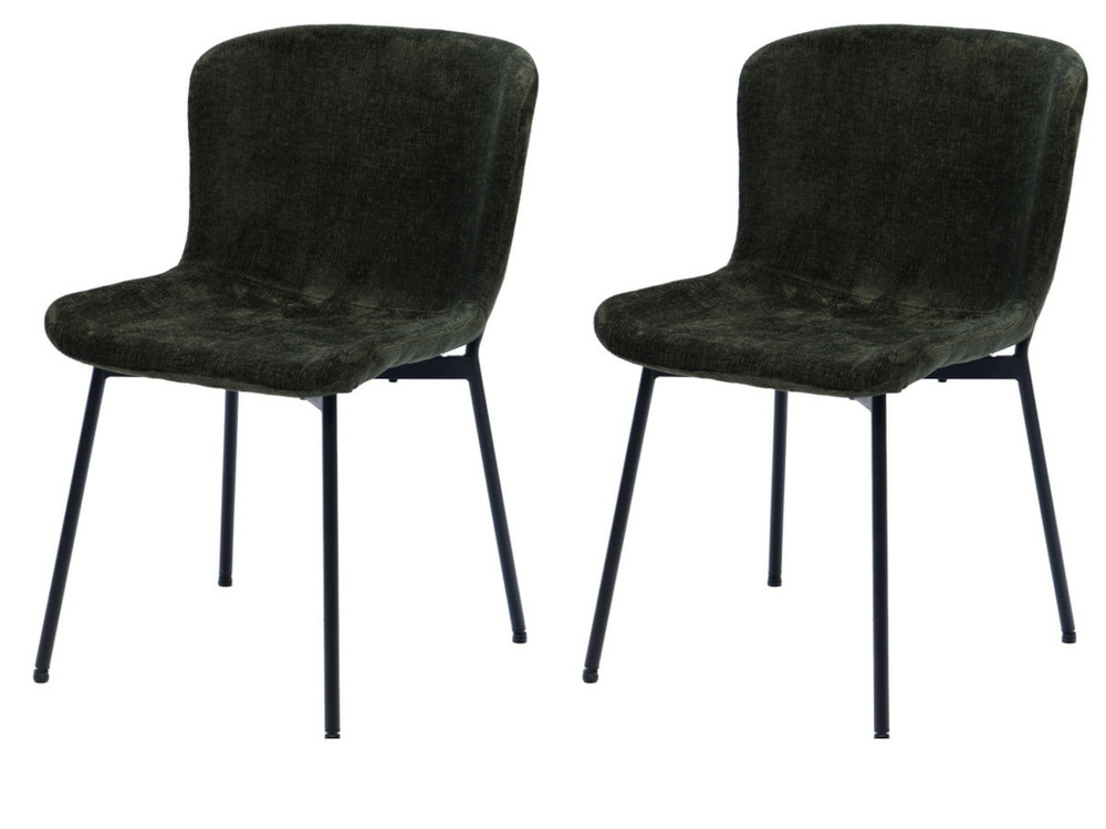 Lot de 2 chaises arabelle vert