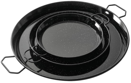 Poêle à paëlla en acier emaillé - fricosmos