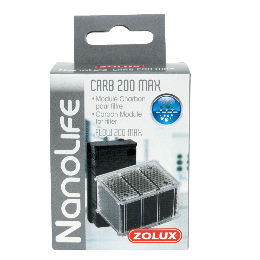 Cartouche charbon actif pour nanolife 200 max pour aquarium