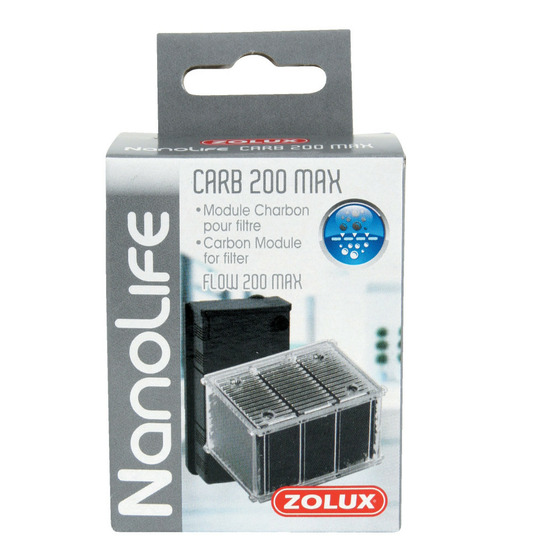 Cartouche charbon actif pour nanolife 200 max pour aquarium