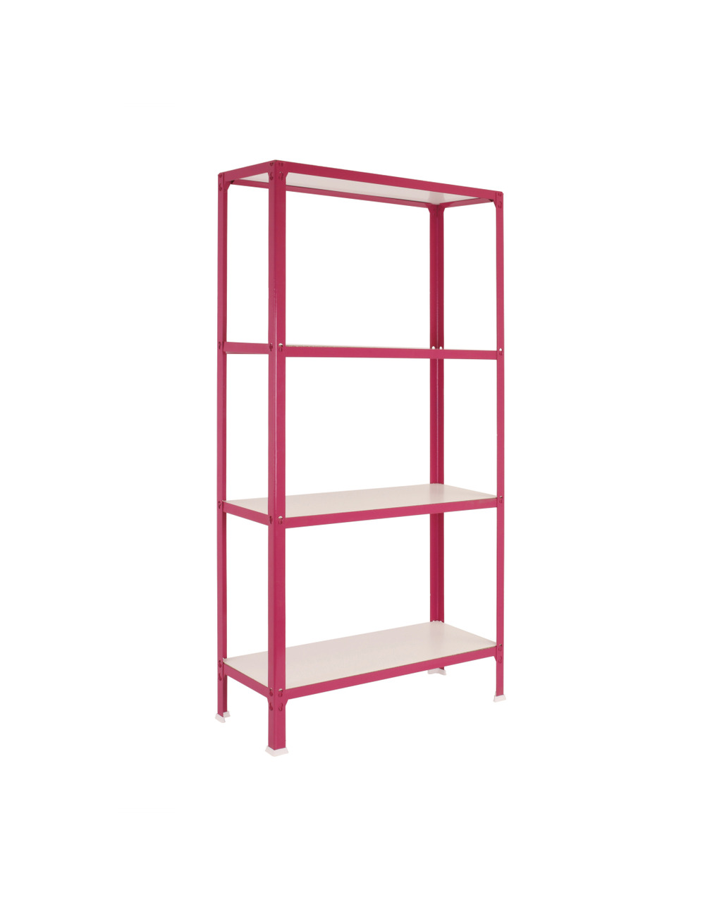 Etagère légère sans vis simonhome click wood mini 4/300 rose/blanc rose/blanc 1600x800x300 - simonrack