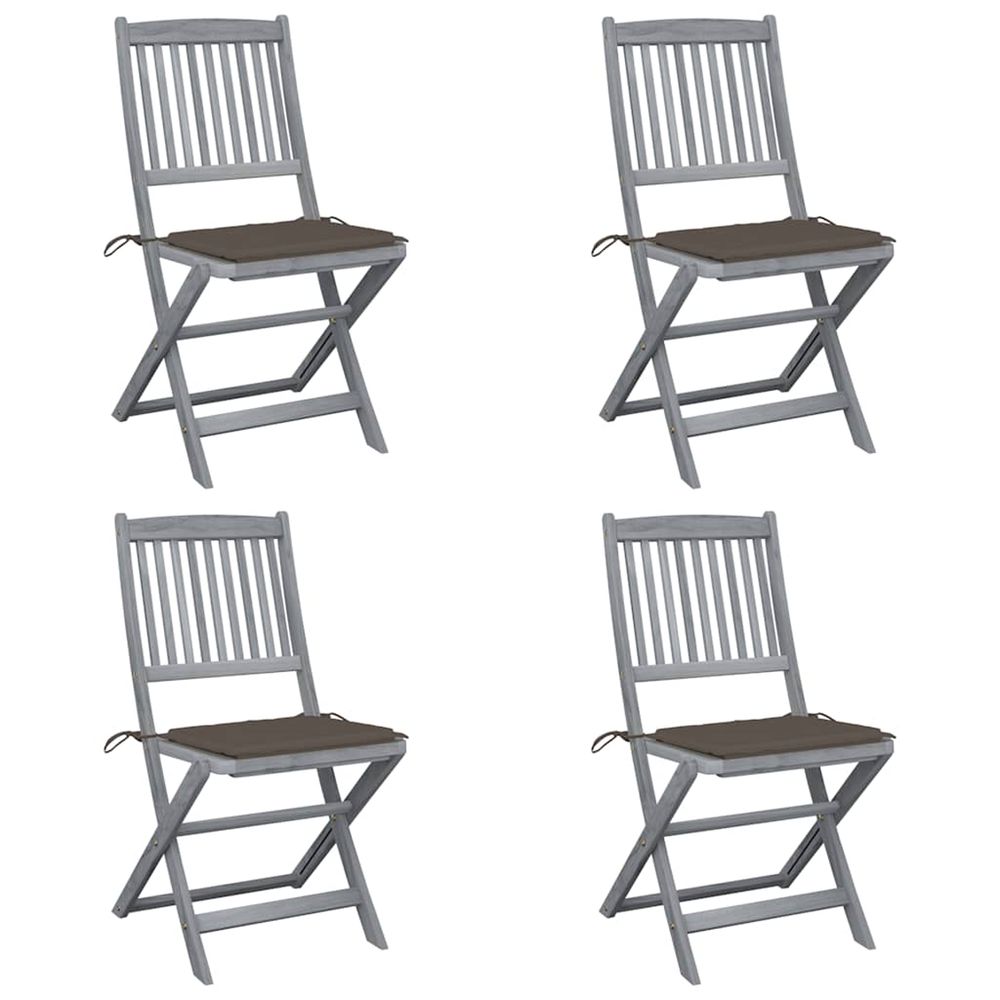 Chaises pliables d'extÃ©rieur 4 pcs