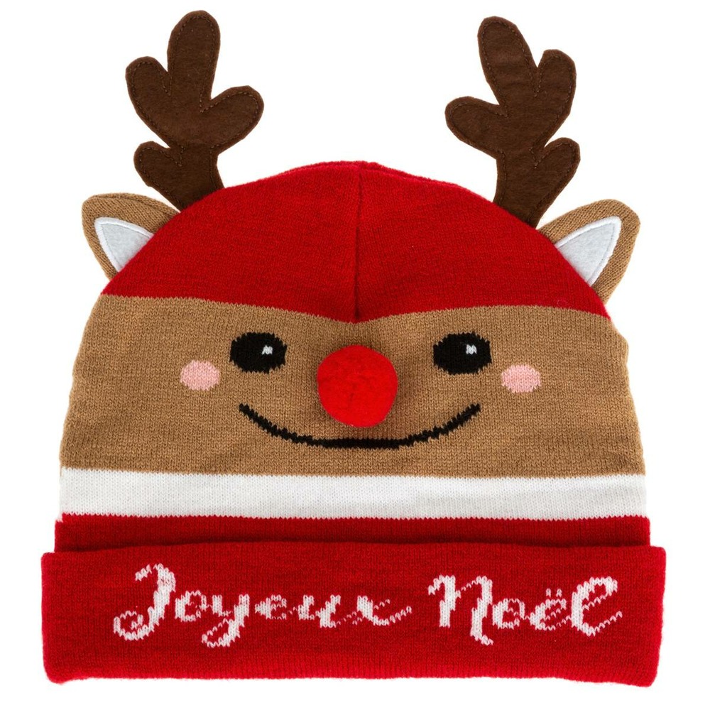 Bonnet enfant 3d renne / bonhomme de neige tu