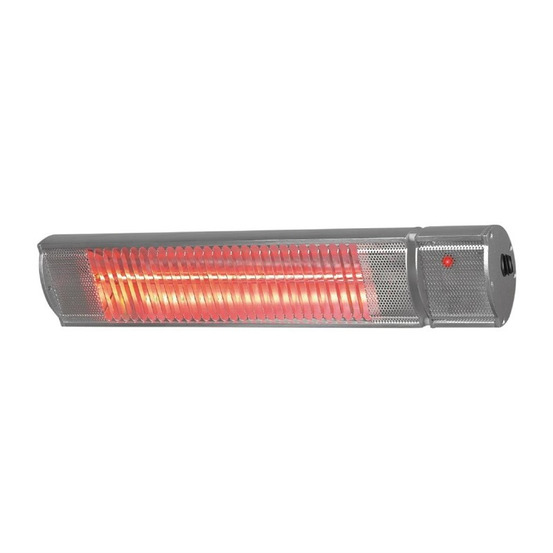 Lampe chauffante de terrasse avec télécommande - 1800 w