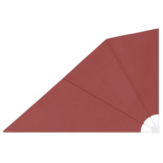 Auvent latéral pliable de balcon terre cuite 160x240 cm