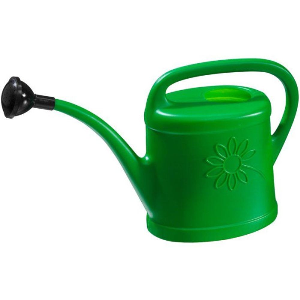 Arrosoir - - 3 l - pomme d'arrosage - vert