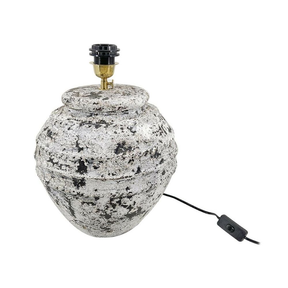 Lampe terre cuite terre cuite blanc - décoration d'autrefois