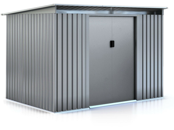 Abri de jardin métal toit plat