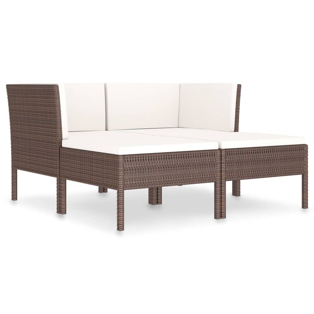 Salon de jardin 4 pcs avec coussins