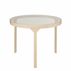 Mica decorations table d'appoint bijzettafel - 60x60x45 cm - verre - rose