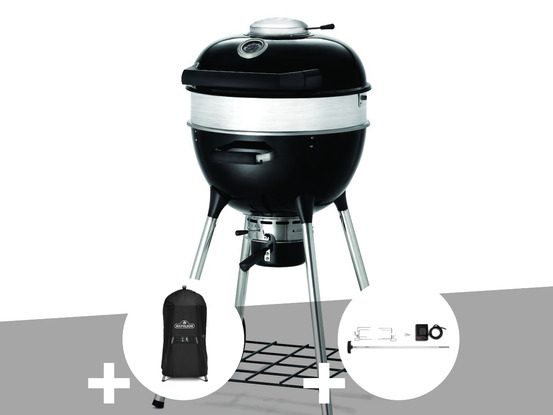 Barbecue à charbon charcoal kettle pro 47 cm + housse pour barbecue à charbon ke