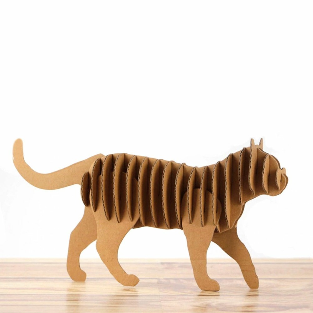 Maquette 3d en carton - chat