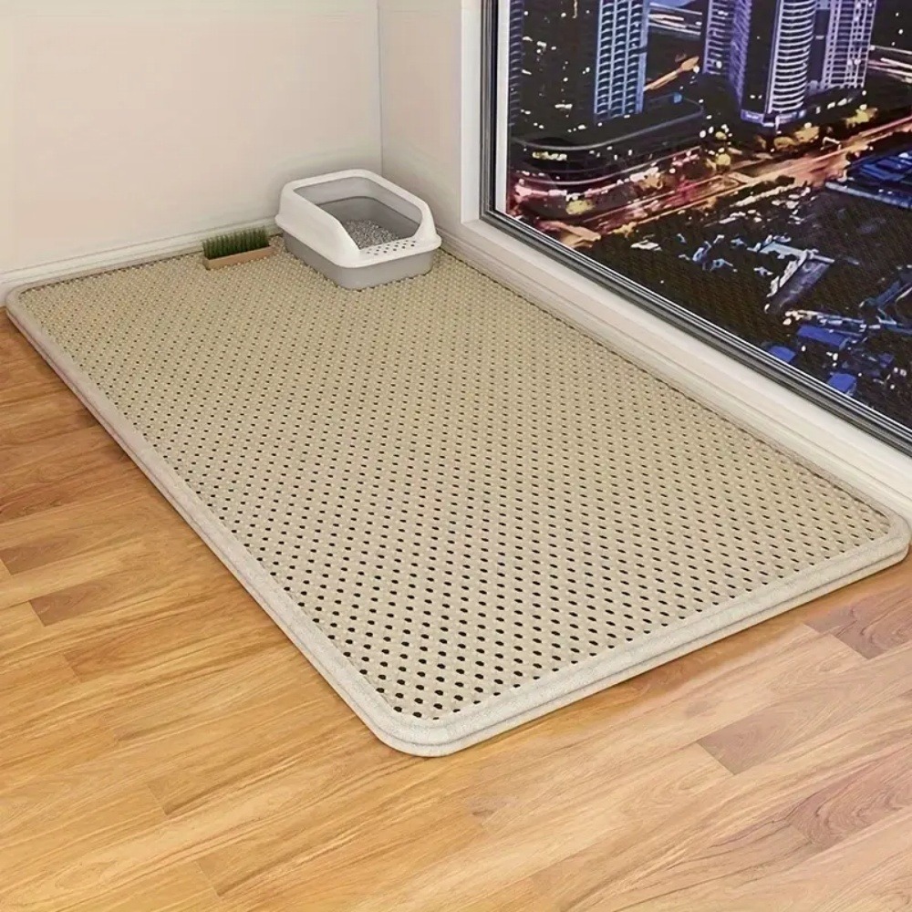 Tapis de litière pour chat kaki 40*50cm