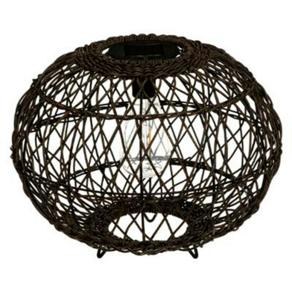 Lampe à poser design boule solaire 31cm naturel