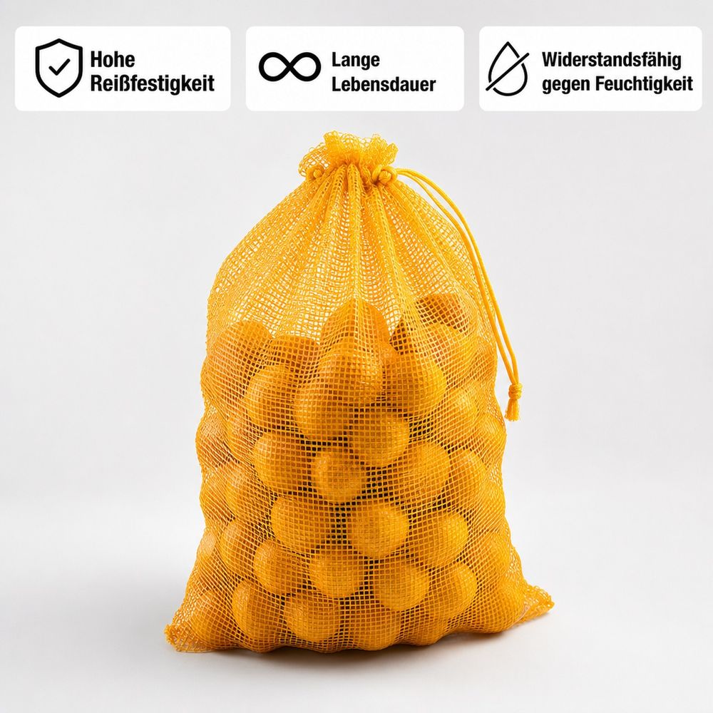 Sacs raschel or 28x37cm avec cordon - 100 unités pour récolte