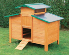 Poulailler ottawa en bois lasuré toit galva 5 à 7 poules